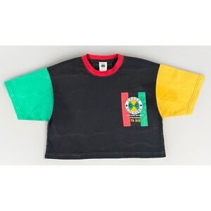 Vintage Cross Colours Crop Tee Small USA Made